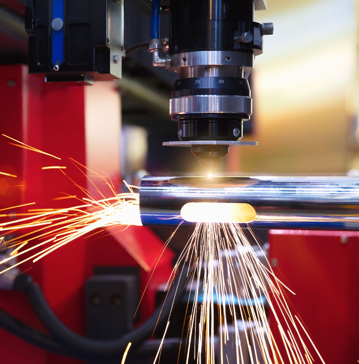 CNC generates sparks